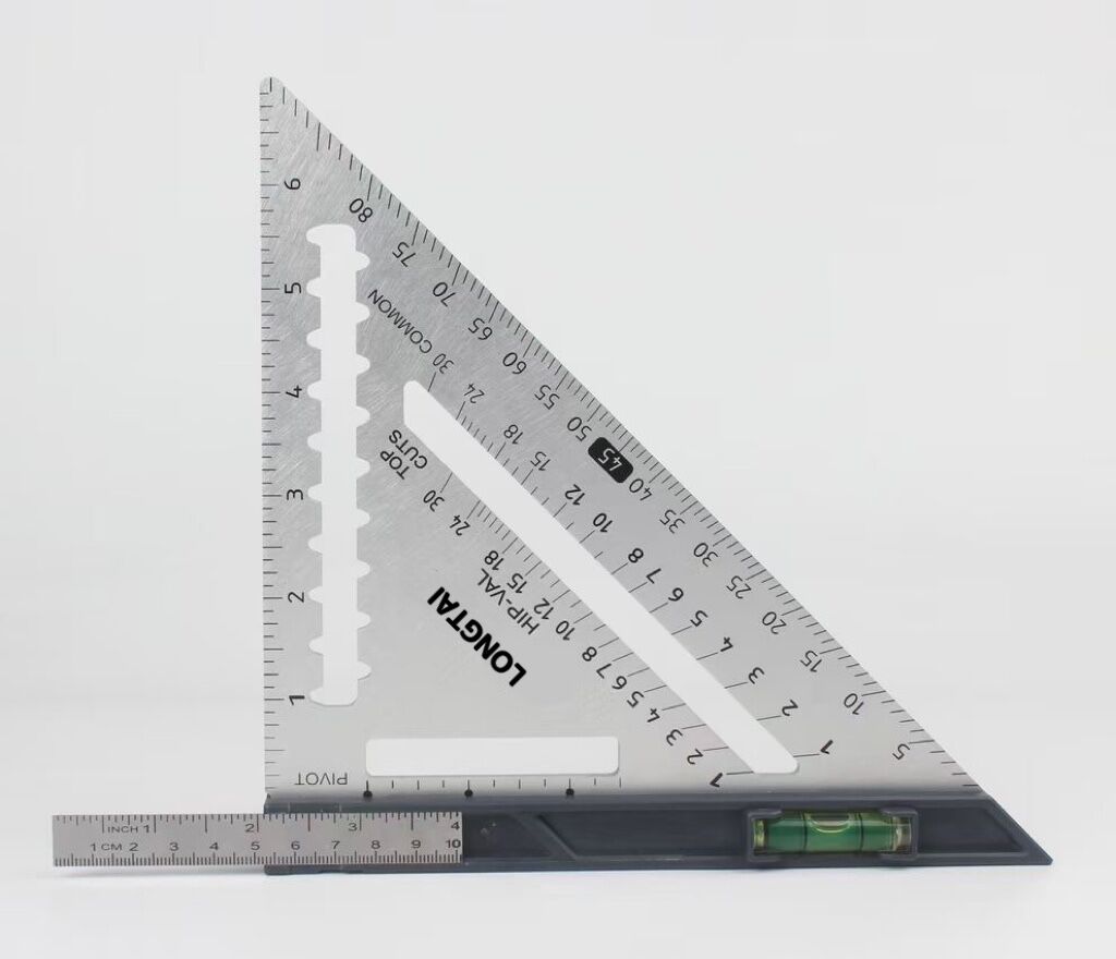 Reasonable price for Casting Combination Squares -
 Metric Triangle Triangular Protractor Aluminum Alloy Measuring Ruler LT-SR13 – Longtai